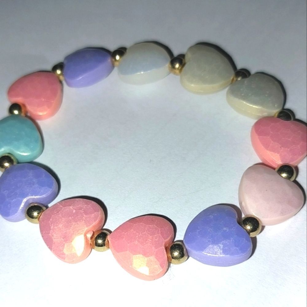 Girls Beaded Acrylic Colorful  Bracelet - Picture 4 of 9